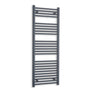 Without Valves 1400 x 500 Heated Anthracite Towel Radiator Central Heating