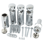 1400 x 550 Heated Straight Towel Radiator Chrome