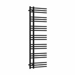 Without Valves 1500 mm High x 500 mm Wide Difta Heated Towel Radiator Flat Black