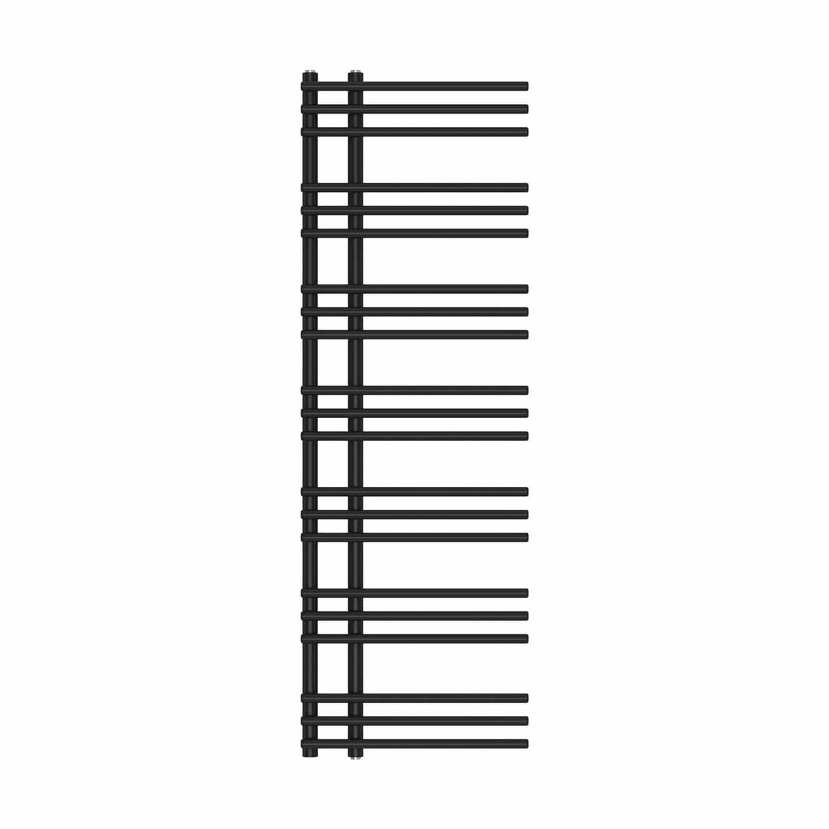 1500 mm High x 500 mm Wide Difta Heated Towel Radiator Flat Black