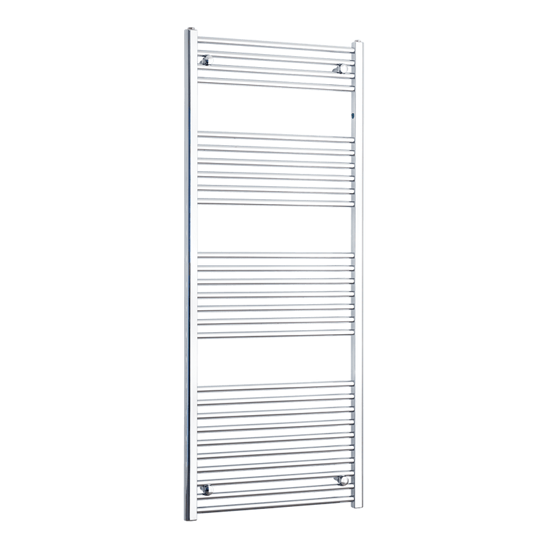 Without Valves 1600 mm High 650 mm Wide Chrome Towel Rail Central Heating
