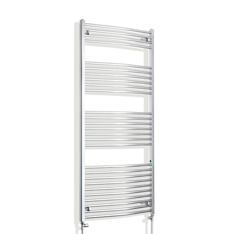 1600 mm High x 750 mm Wide Heated Curved Towel Rail Radiator Chrome