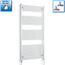 Without Valves 1600 mm High x 750 mm Wide Heated Straight Towel Rail Chrome