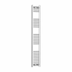 Without Valves 1600 x 200 Heated Straight Towel Rail Radiator Chrome