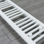 White Heated Towel Rail Dimensions - 150mm Pipe Centre, 200mm Overall Width