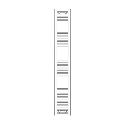 1600 x 250 Heated Straight Towel Rail Radiator Chrome