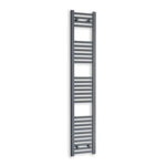 Without Valves 1600 x 300 Heated Straight Anthracite-Sand Grey Towel Rail