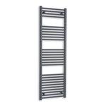 Without Valves 1600 x 400  Heated Straight Anthracite-Sand Grey Towel Rail