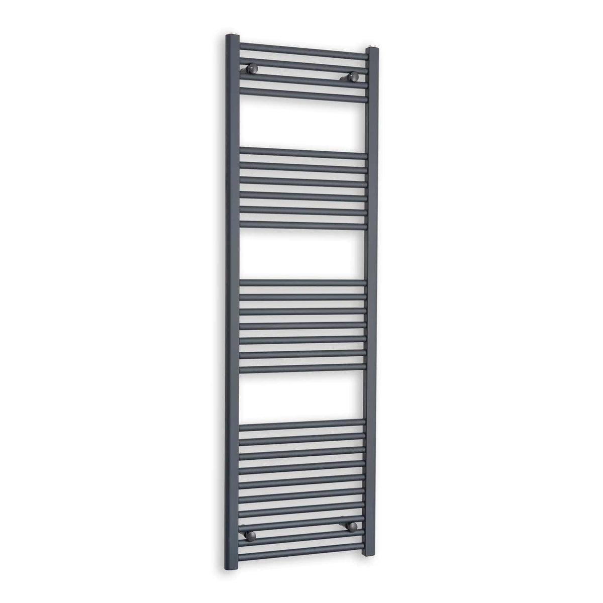 Without Valves 1600 x 400  Heated Straight Anthracite-Sand Grey Towel Rail