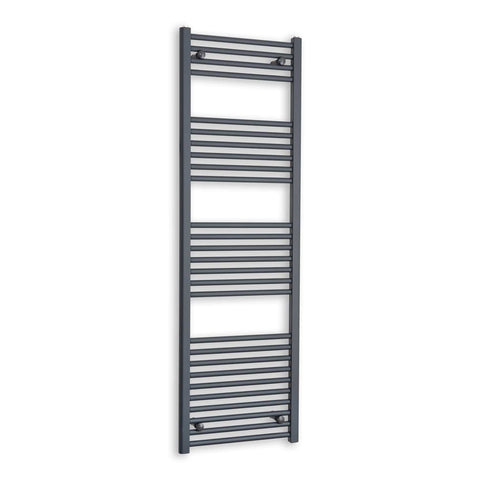 Without Valves 1600 x 400  Heated Straight Anthracite-Sand Grey Towel Rail