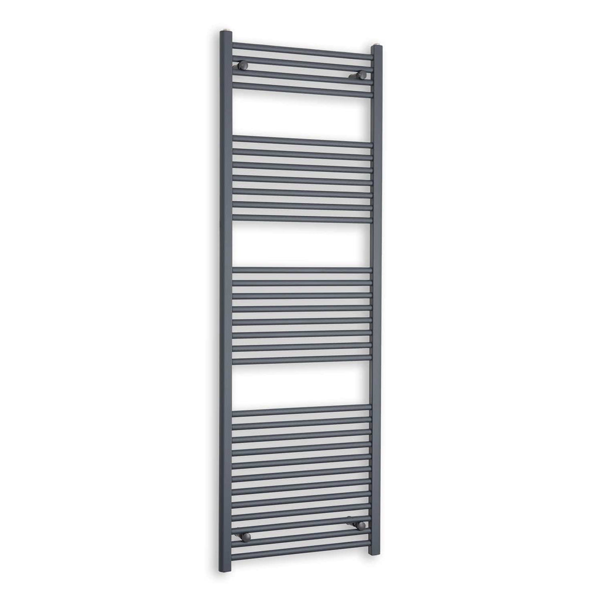 Without Valves 1600 x 600 Heated Straight Anthracite-Sand Grey Towel Rail