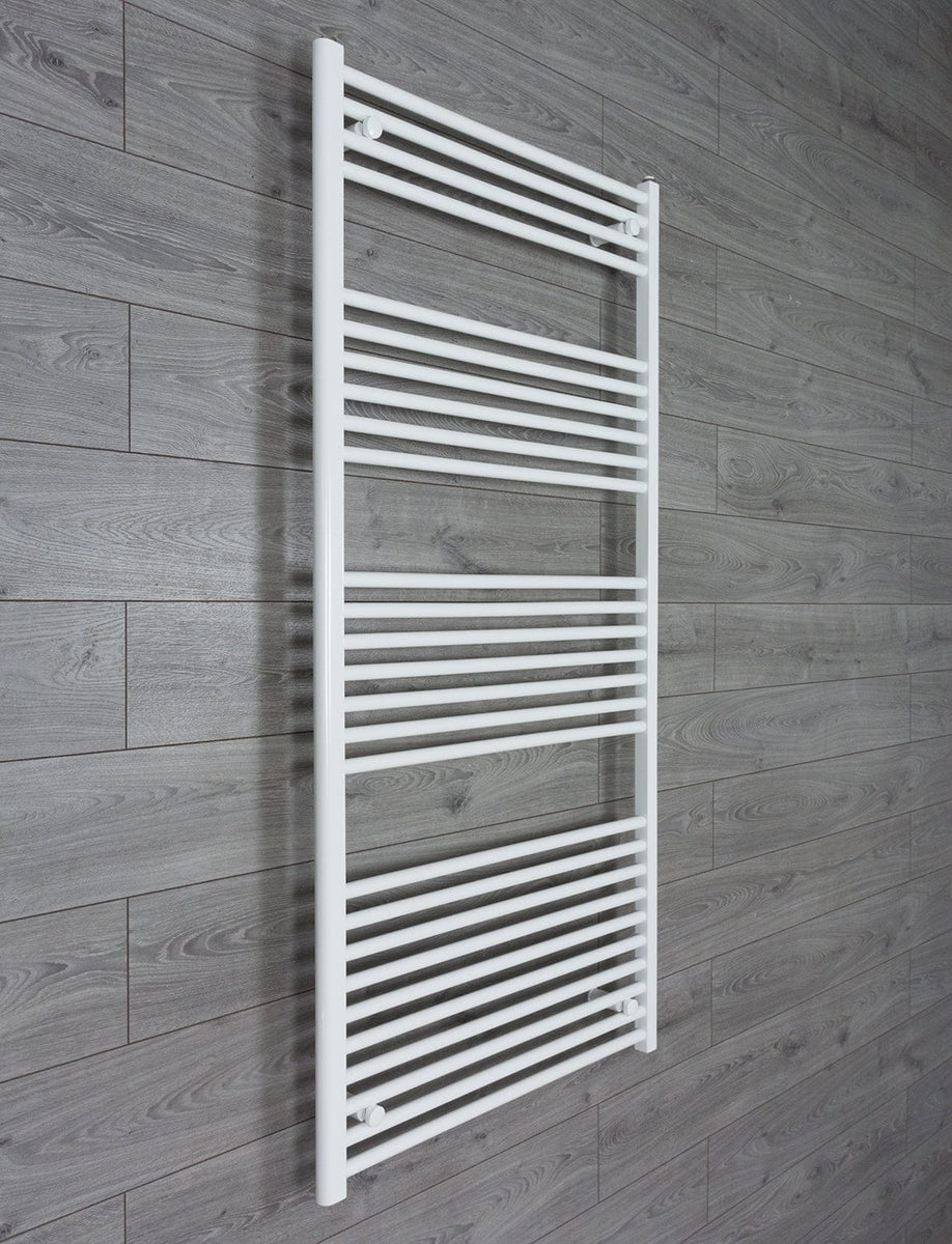 Without Valves 1600 x 750 Heated Towel Rail Radiator Flat White Central Heating