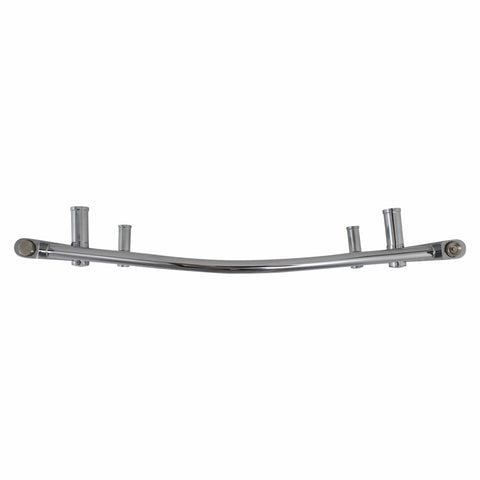 1600mm High x 400mm Heated Flat or Curved Chrome Towel Rail