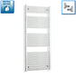 With Angled Valves 1700 x 700 Heated Curved Towel Rail Radiator Chrome