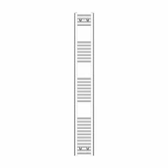 1800 x 250 Heated Straight Towel Rail Radiator Chrome