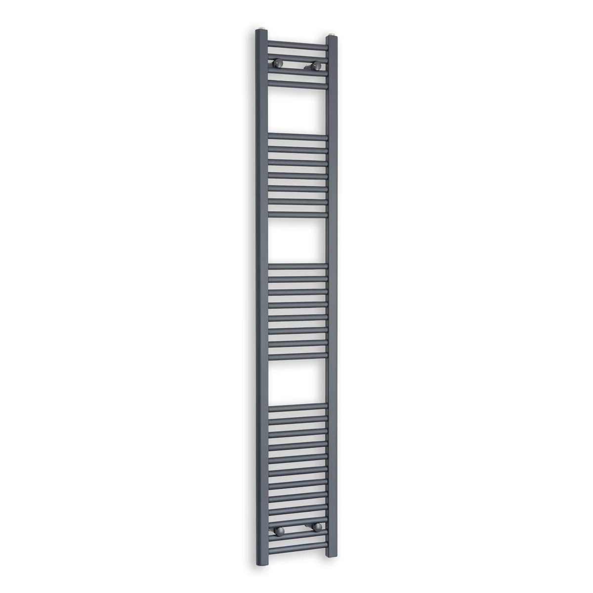 Without Valves 1800 x 300 Heated Straight Anthracite-Sand Grey Towel Rail