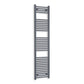 Without Valves 1800 x 400 Heated Straight Anthracite-Sand Grey Towel Rail
