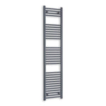 Without Valves 1800 x 500 Heated Straight Anthracite Towel Rail