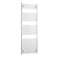 Without Valves 1800 x 550 Heated Straight Towel Radiator Chrome