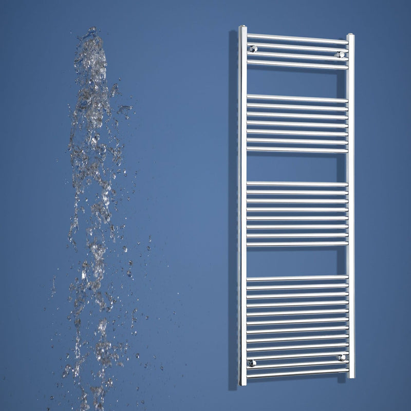 1800 x 650 Heated Straight Towel Radiator Chrome