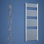 1800 x 650 Heated Straight Towel Radiator Chrome