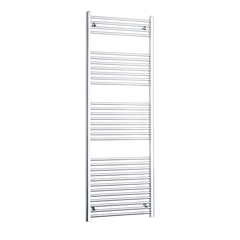 Without Valves 1800 x 650 Heated Straight Towel Radiator Chrome