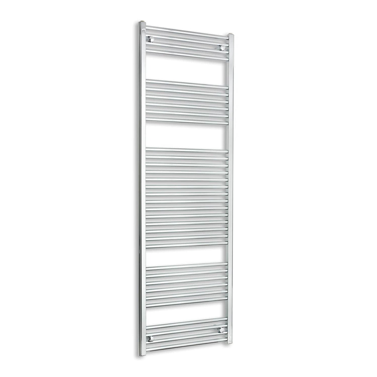 Without Valves 1856 High x 400 Wide Heated Straight Chrome Towel Radiator