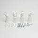 20mm Clamp Universal Brackets Heated Towel Rail White