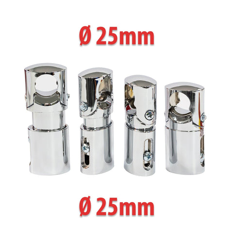 25mm Chrome Clamp Universal Brackets For Towel Radiator