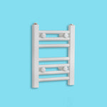 Without Valves 400 x 300 Heated Towel Rail Radiator Flat White