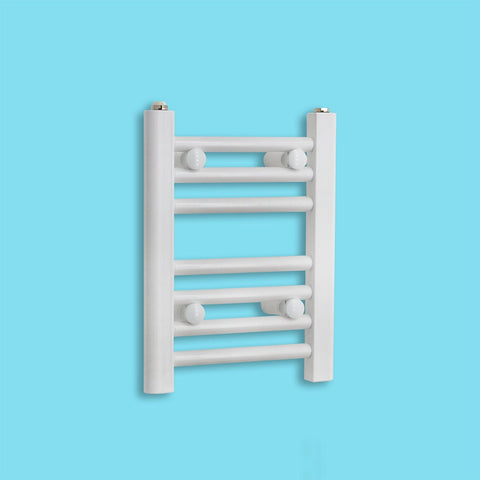 Without Valves 400 x 300 Heated Towel Rail Radiator Flat White