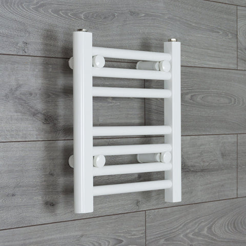 Without Valves 400 x 350 Heated Towel Rail Radiator Flat White