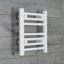 Without Valves 400 x 350 Heated Towel Rail Radiator Flat White