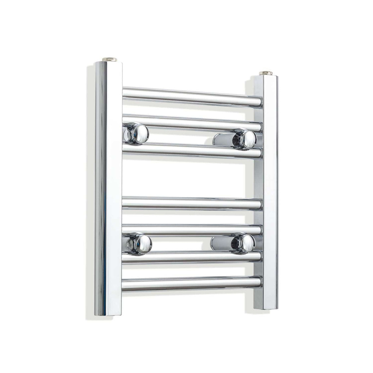 Without Valves 400 x 400 Heated Straight Towel Rail Radiator Chrome