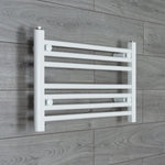 Without Valves 400 x 700 Heated Towel Rail Radiator Flat White Central Heating