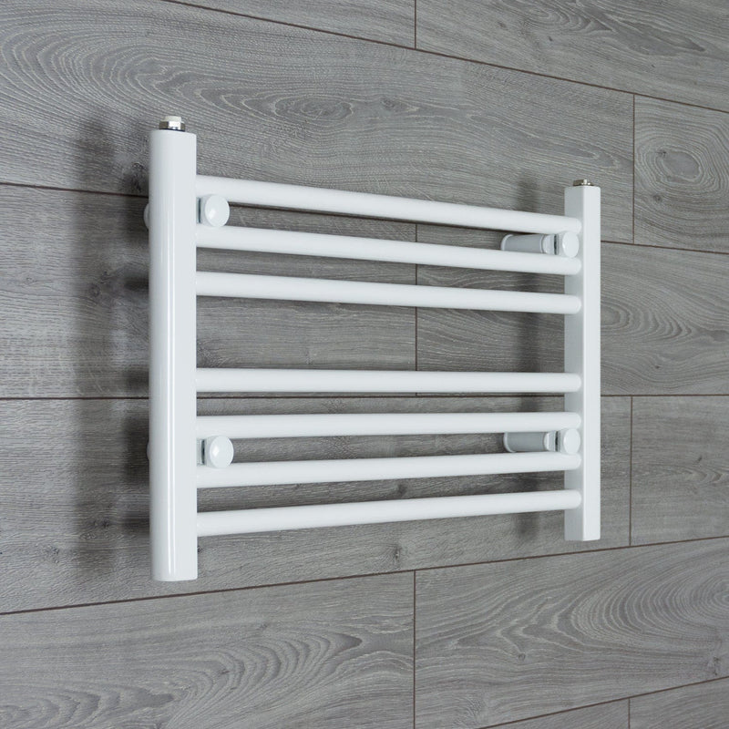 Without Valves 400 x 700 Heated Towel Rail Radiator Flat White Central Heating