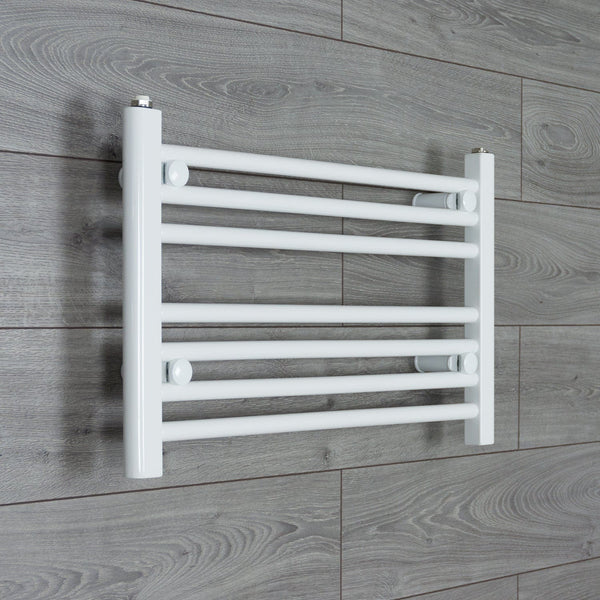 Without Valves 400 x 700 Heated Towel Rail Radiator Flat White Central Heating