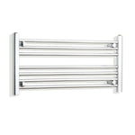 Without Valves 400 x 800 Heated Straight Towel Rail Radiator Chrome