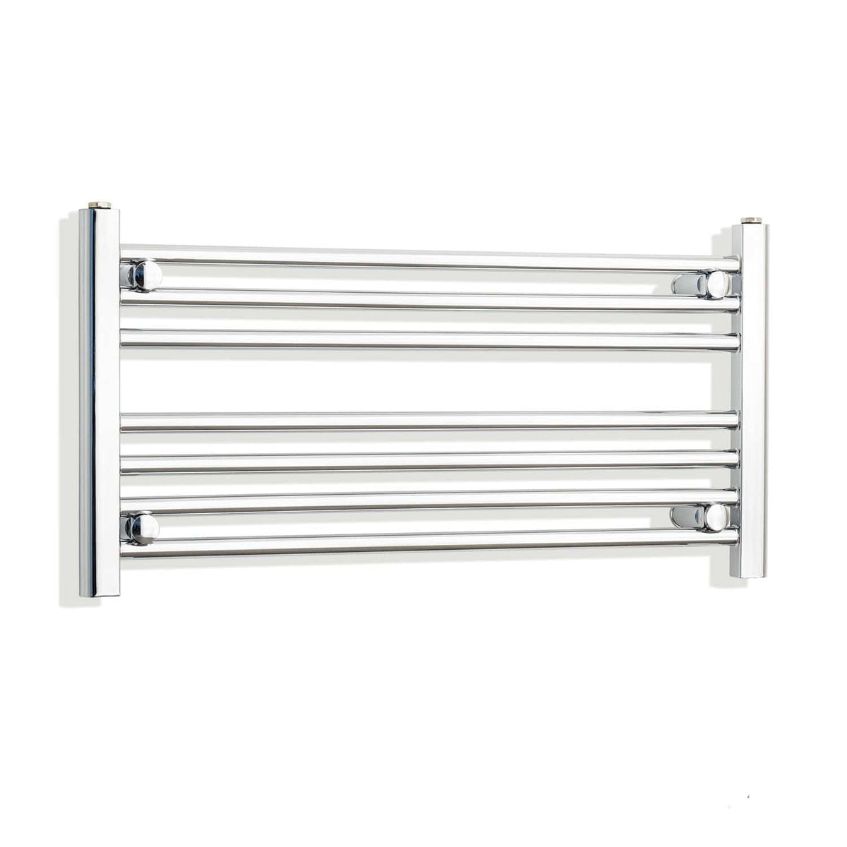 Without Valves 400 x 800 Heated Straight Towel Rail Radiator Chrome