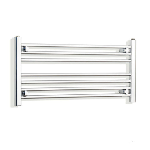 Without Valves 400 x 800 Heated Straight Towel Rail Radiator Chrome