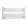 Without Valves 400 x 800 Heated Straight Towel Rail Radiator Chrome