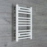 Without Valves 600 mm High x 500 mm Wide Heated Towel Rail Radiator Flat White