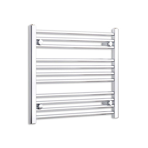 Without Valves 600 mm High x 600 mm Wide Heated Curved Towel Rail Chrome