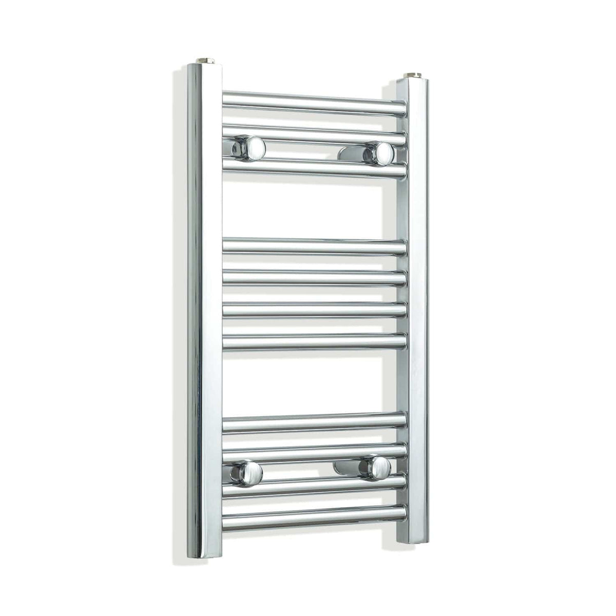 Without Valves 600 x 300 Heated Straight Towel Rail Radiator Chrome