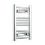 Without Valves 600 x 300 Heated Straight Towel Rail Radiator Chrome