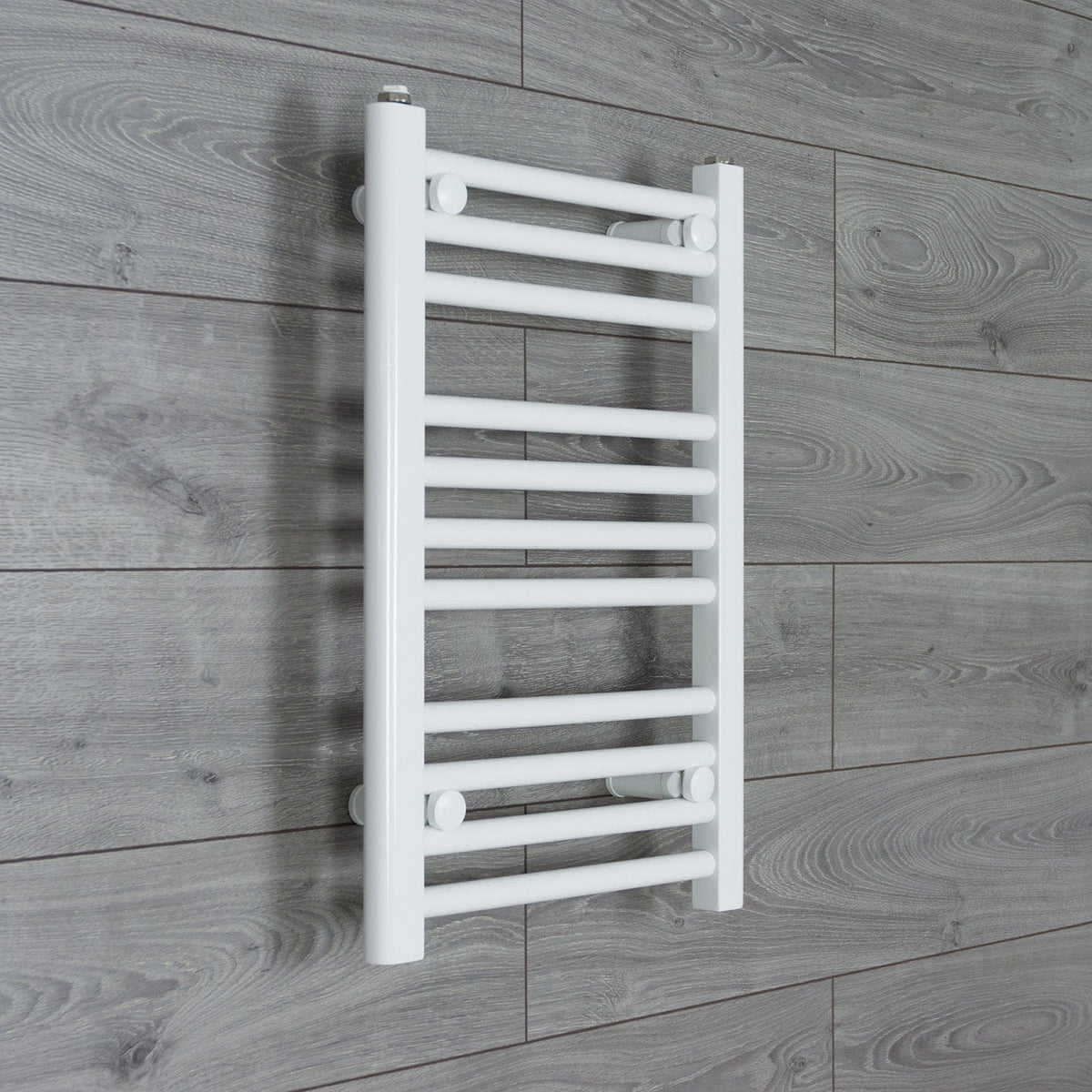 Without Valves 600 x 350 Heated Towel Rail Radiator Flat White