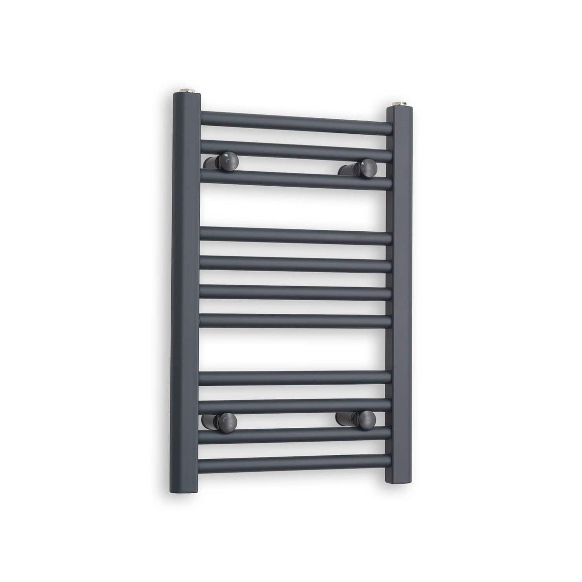 Without Valves 600 x 400 Heated Straight Anthracite-Sand Grey Towel Rail