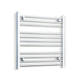 Without Valves 600 x 650 Heated Straight Towel Radiator Chrome