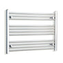 Without Valves 600 x 700 Heated Straight Towel Radiator Chrome