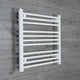Without Valves 600 x 700 Heated Towel Radiator Flat White Central Heating